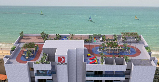 Studio, 1 Quarto com varanda e 2 Quartos Apartamento